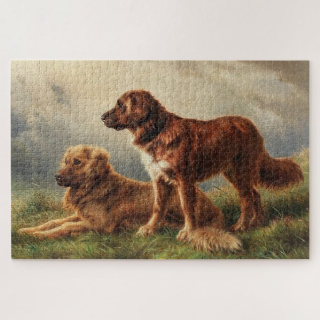 Puzzle Deux chiens de garde (Horizontal)