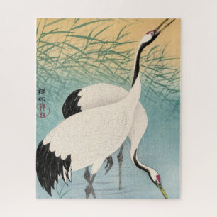 Puzzle Deux grues par Ohara Koson