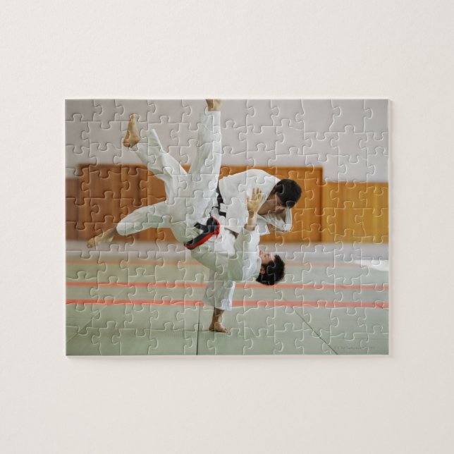 Puzzle Deux hommes en compétition dans un match de Judo 3 (Horizontal)