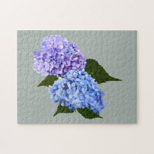 Puzzle Deux Hydrangea Lavender et Blue