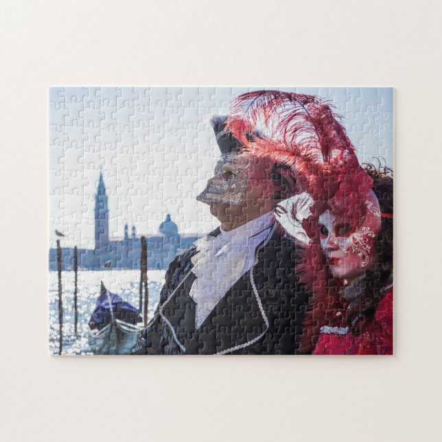 Puzzle Deux masques de carnaval (Horizontal)