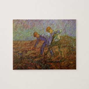 Puzzle Deux paysans creuser par Vincent van Gogh