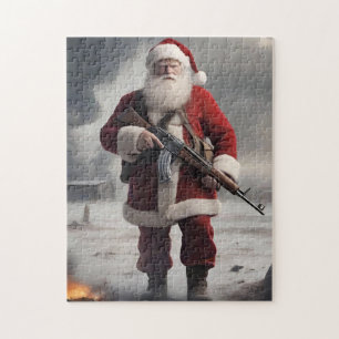 Puzzle Deuxième amendement Père Noël Funny Christmas