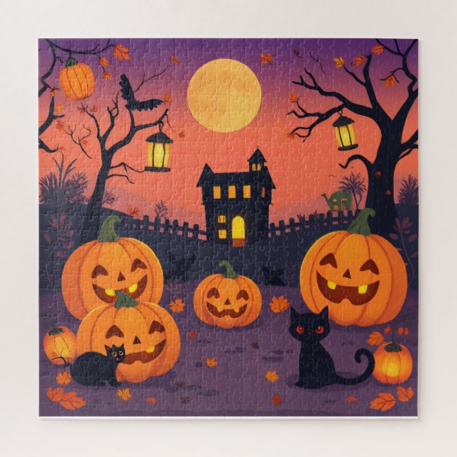 Puzzle d'Halloween lunaire (Vertical)