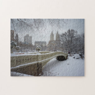 Puzzle d'hiver de Central Park - pont d'arc
