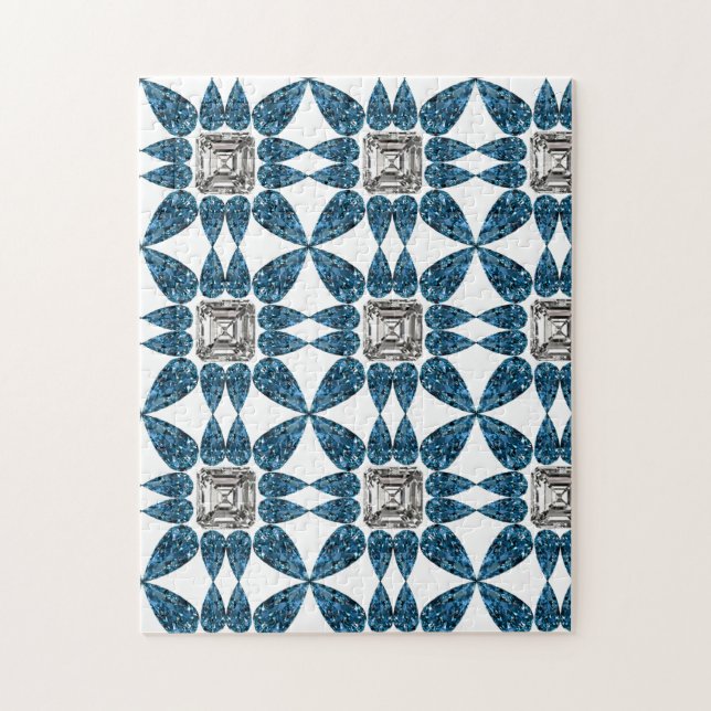 Puzzle Diamant bleu (Vertical)