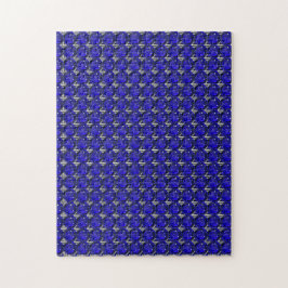 Puzzle Diamant Sapphire Gemstone Art, Bleu