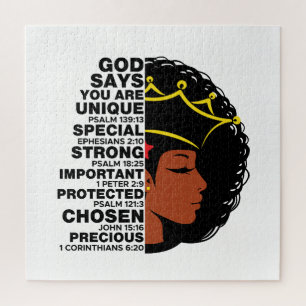 Puzzle Dieu Dit Que Vous Êtes Melanin Christian Sista Que