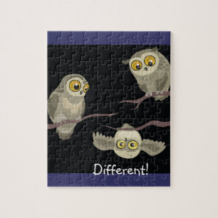 Puzzle Différent ! Hibou à l'envers ! ~puzzle