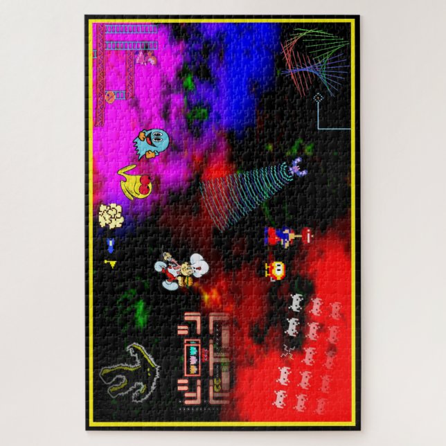 Puzzle d'images d'arcade classique (Vertical)