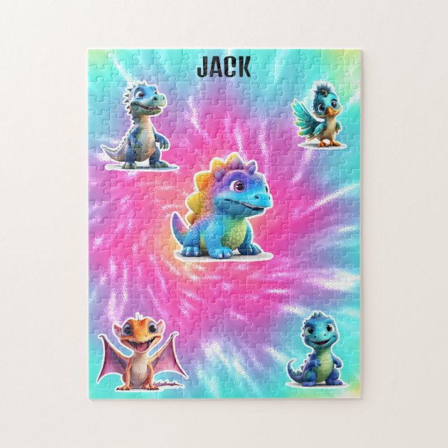 PUZZLE DINOSAUR ENFANTS PERSONNALISÉS (Vertical)