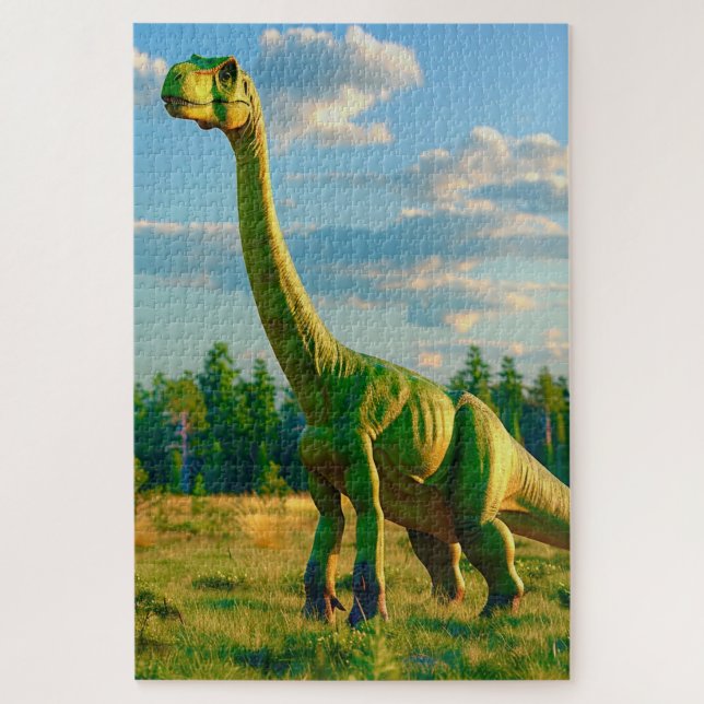 Puzzle Dinosaure Vert (Vertical)