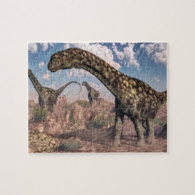 Puzzle Dinosaures d'Argentinosaurus - 3D rendent (Horizontal)