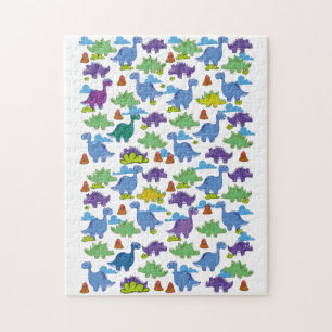 Puzzle Dinosaures de dessin animé mignons
