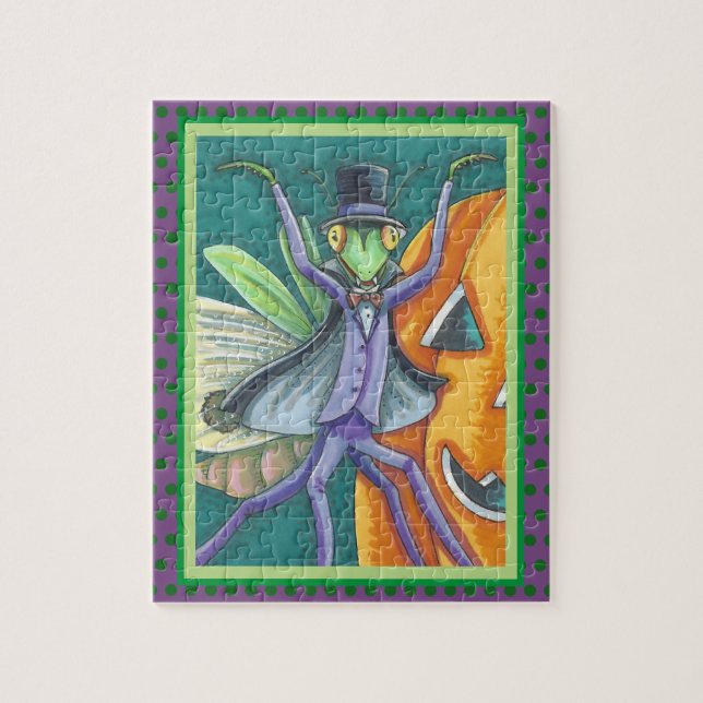 PUZZLE D'INSECTE DE HALLOWEEN DE MANTE DE PRIÈRE (Vertical)