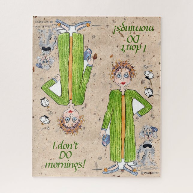 Puzzle Dire que je ne fais pas de caricature matinale (Vertical)