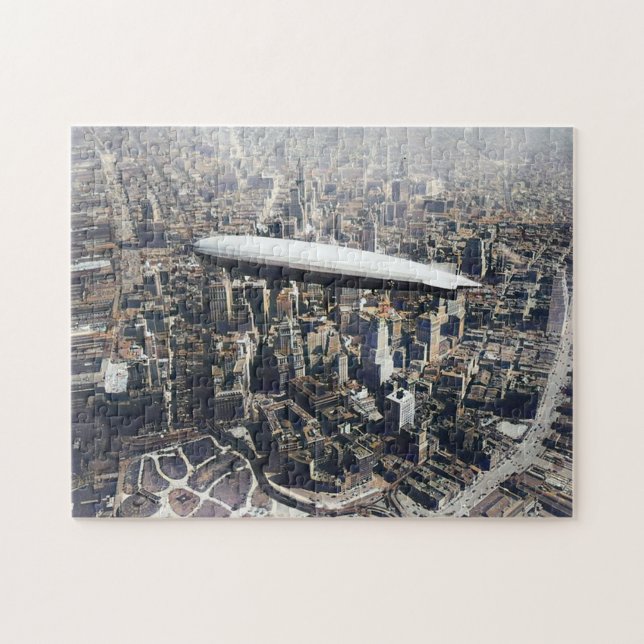 Puzzle Dirigeable USS Los Angeles (ZR-3) au-dessus de New (Horizontal)