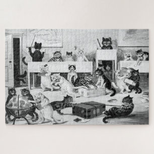 Puzzle Discipline de la classe de chats, Louis Wain