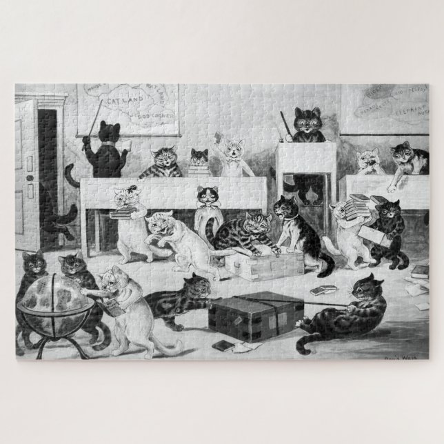 Puzzle Discipline de la classe de chats, Louis Wain (Horizontal)