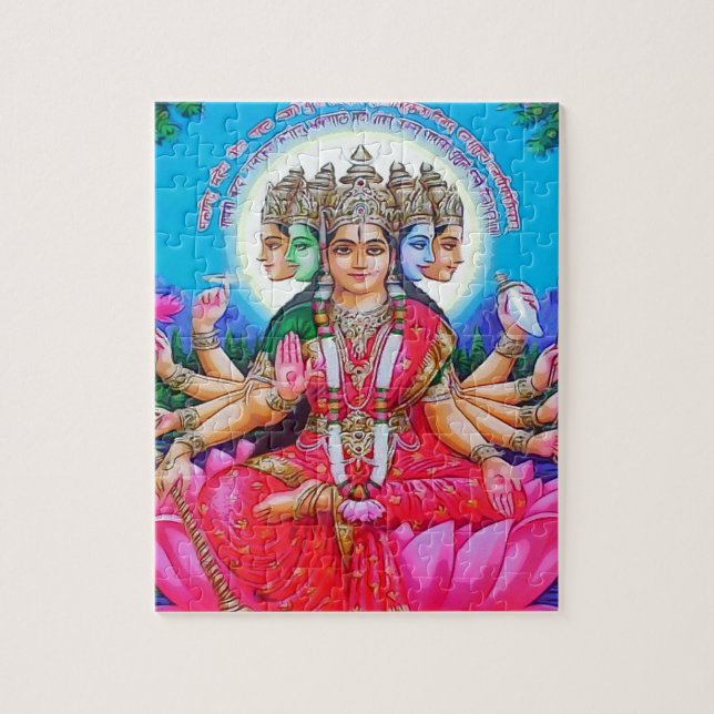 Puzzle Divinité de Gayatri Devi de déesse (Vertical)