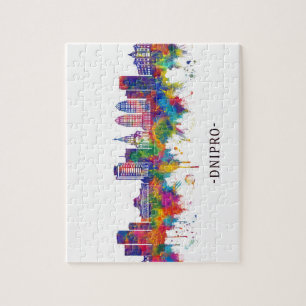 Puzzle Dnipro Ukraine Skyline