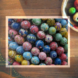 Puzzle d'oeufs de Pâques peint à la main