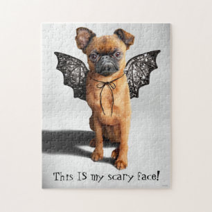 Puzzle Dog With Bat Wings