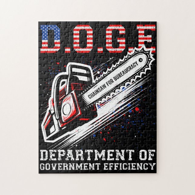 Puzzle DOGE Ministère De L'Efficacité Gouvernementale (Vertical)