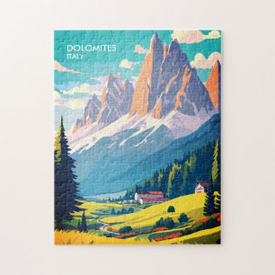 Puzzle Dolomites Italie Vintage voyage