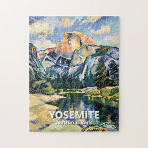 Puzzle Dôme semi-vintage Yosemite vibrant Van Gogh person