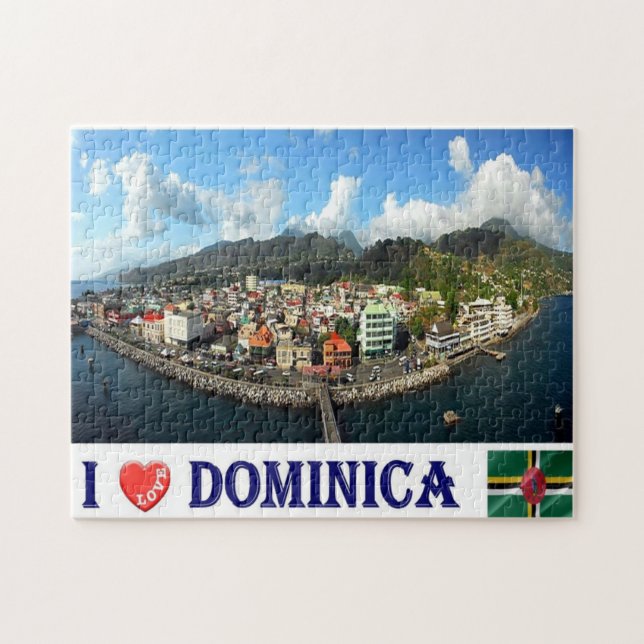 Puzzle Dominique - Roseau Wide - I Love - (Horizontal)