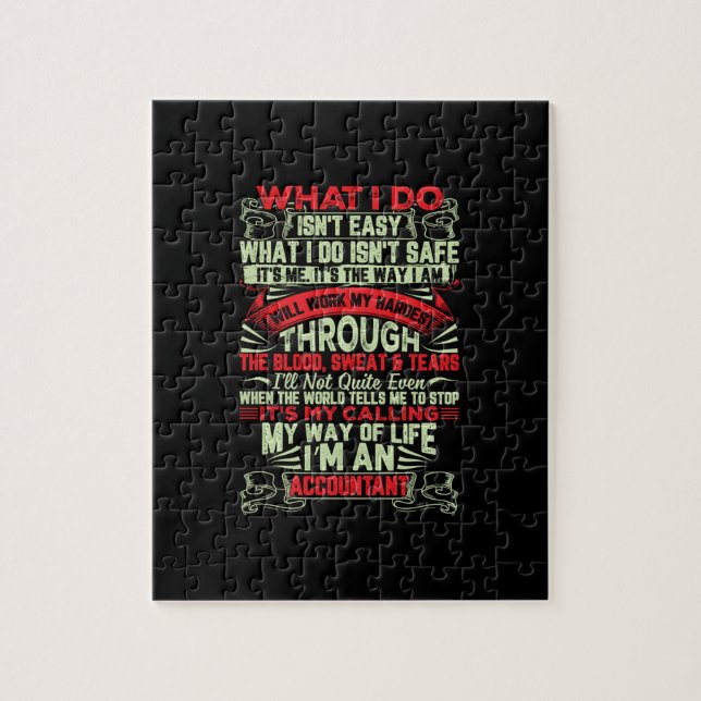 Puzzle Don comptable | Mon Mode De Vie Je Suis Comptable (Vertical)