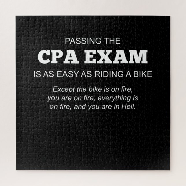 Puzzle Don d'examen CPA d'expert-comptable agréé (Vertical)