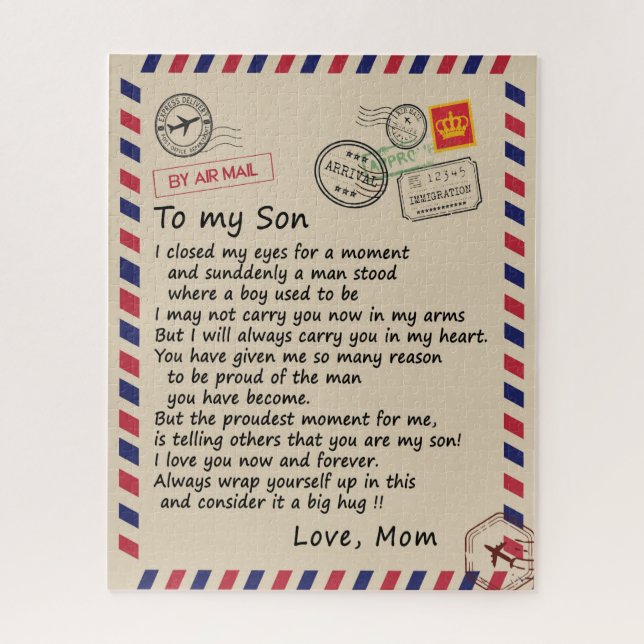 Puzzle Don Son | Lettre À Mon Fils Amour De Maman (Vertical)