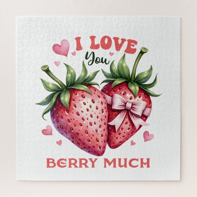 Puzzle Don Valentine | Je T'Aime Beaucoup Berry (Vertical)