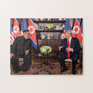 Puzzle Donald Trump Avec Kim Jong Un À Singapour