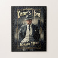 Donald Trump Daddy's Home Funny MAGA Movie Poster