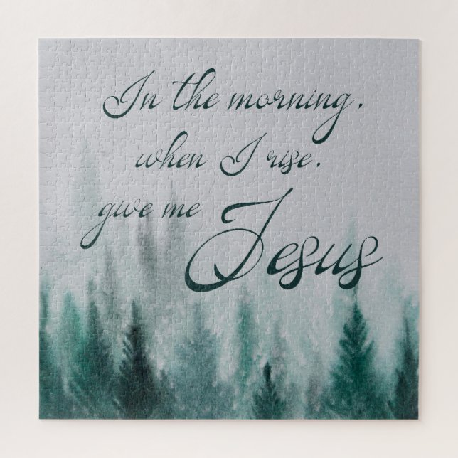 Puzzle Donnez-moi Jésus Pine Tree (Vertical)