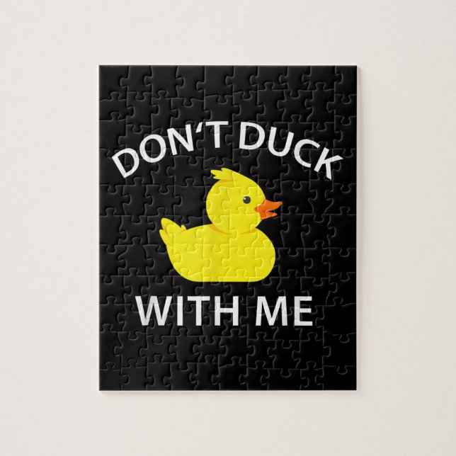 Puzzle Dont Canard Avec Moi Drôle Canard En Caoutchouc (Vertical)