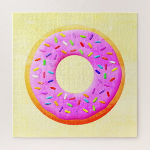 Puzzle Donut With Sprinkles Drawing