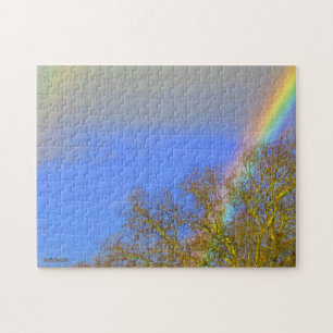 Puzzle - Doppel-Regenbogen im Himmel