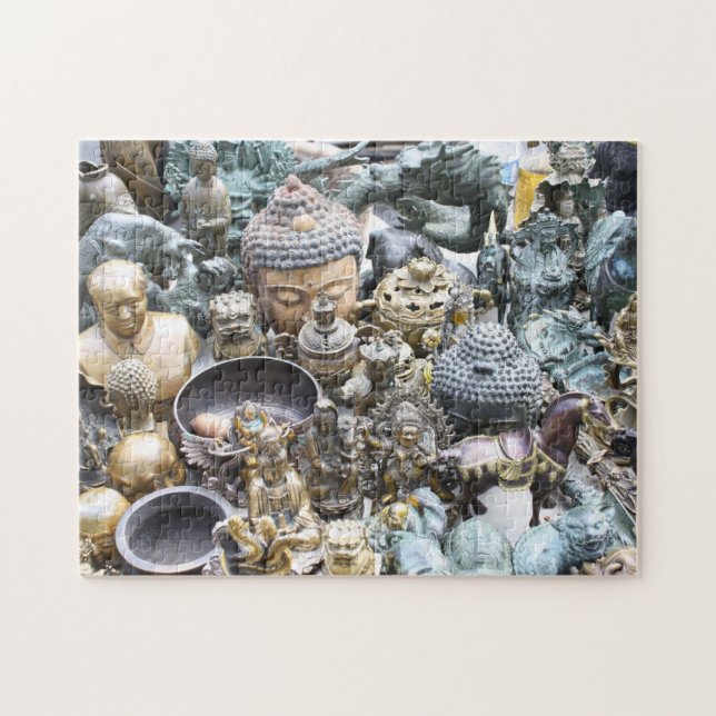 Puzzle d'or de photo de Buddahs (Horizontal)