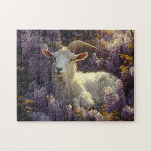 Puzzle Dormir de bélier dans les fleurs à la Wisteria