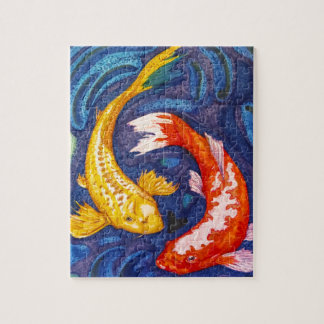 Puzzle Double conception de poissons de Koi