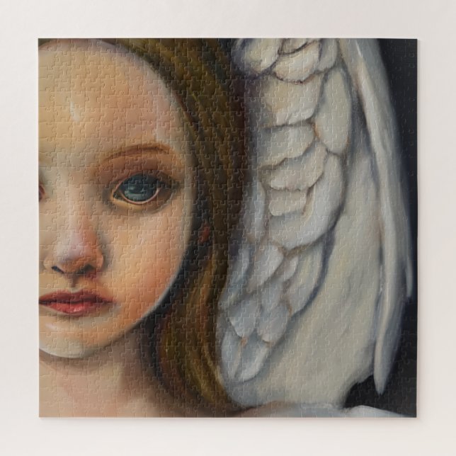 Puzzle Douce Fille Ange  (Vertical)