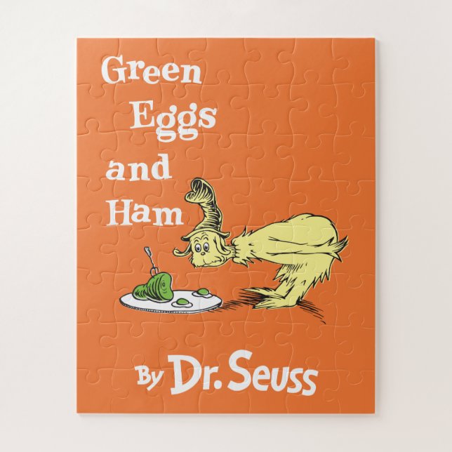 Puzzle Dr Seuss | Oeufs verts et jambon (Vertical)