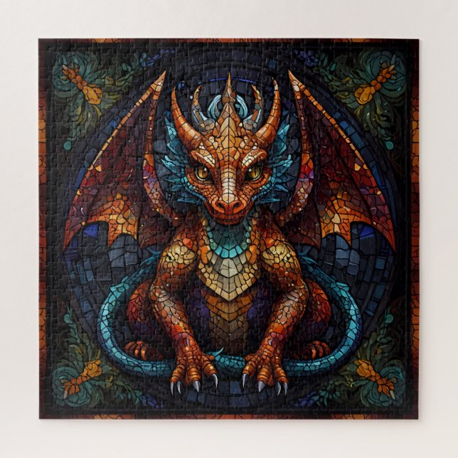 Puzzle Dragon arc-en-ciel multicolore (Vertical)