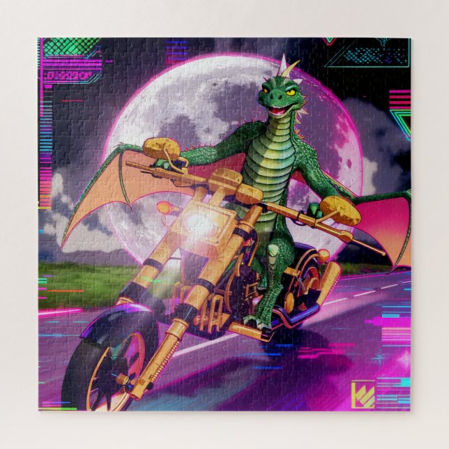 Puzzle Dragon de course de moto (Vertical)