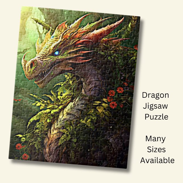 Puzzle Dragon de la forêt verte rouge (Créateur téléchargé)
