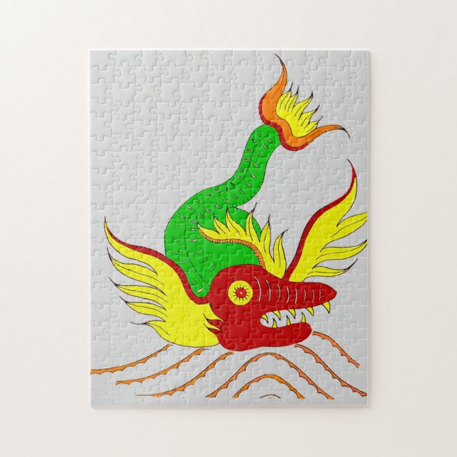 Puzzle dragon effrayant (Vertical)